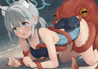 触手クチュクチュ水着シロコ