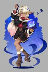 ダークエルフの占い師ちゃん