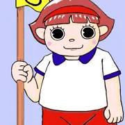 応援してくれる、ビックリマークのおんなのこ