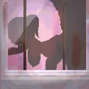 【サンプル】淫乱ガチハメカーテン越しシルエット巨乳