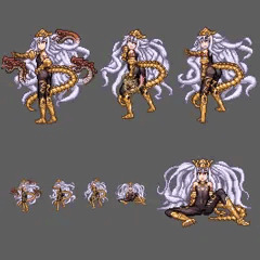 メドゥーサお尻強調ドット絵