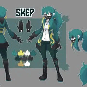 skebご依頼で描いたVtuberさんのリファレンスシート！