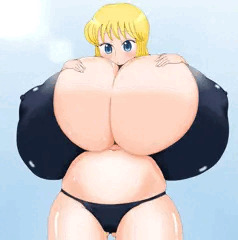 超乳黒ビキニ