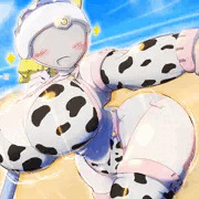牛柄ビキニ 家政ロボ娘ホムさん！