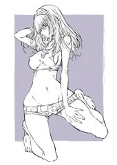 へそ出しホットパンツ鷺沢文香さん