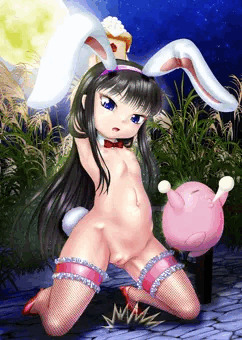 う～さぎう～さ～ぎ　なにみてはねる