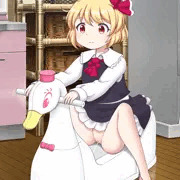 【2枚目スカ注意】ルーミアちゃん、スワン号で発射する(;^ω^)
