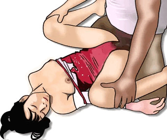 赤いレオタードを着たままセックス