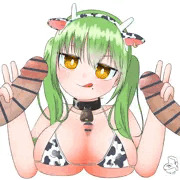 牛柄ビキニのいらすと