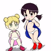 やったぜなっとうボーイのあんみつちゃんとピーナッツちゃん