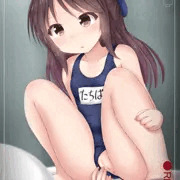 スク水ありすちゃんトイレ盗撮