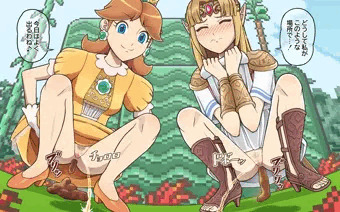 大公開スマッシュブリブリーズなデイジー姫とゼルダ姫♥