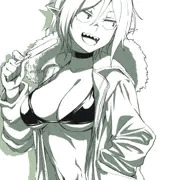 アイスと水着と眼力娘