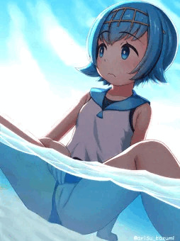 スイレンちゃんは海の中でしちゃう派（ずらし差分）
