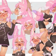 桃色メスガキツネ