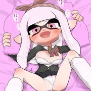 イカちゃんに白インク種付け