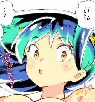 おっぱい丸出しで鬼ごっこをするラム。