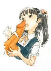 ジャンパースカート少女