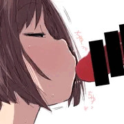 みくにゃんの口内でイクにゃん
