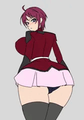 ルナマリアにスカートめくり尻揉み
