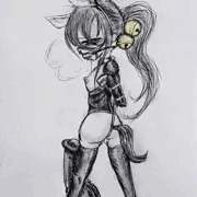 ポニーガール中国うさぎ