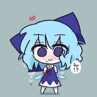 さっと服を着たチルノ