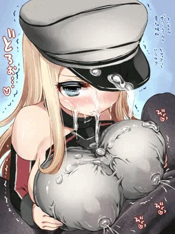 ビスマルクちゃん着衣パイズリ♪