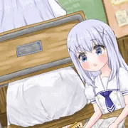 [うんち][Skeb] 授業中おもらしチノちゃん