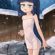 雪　露天風呂