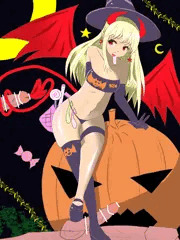 ハロウィン金髪サキュバスちゃん