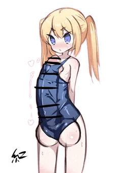 巨大ふたなりスク水