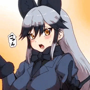 ガオガオ病にかかったギンギツネ