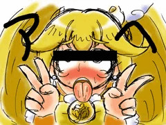 キュアピースの簡単なアヘの描き方