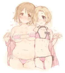 三村かな子ちゃんと白坂小梅ちゃん