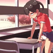 つぶらちゃん放課後に角オナ　できあがり！