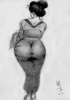 【和服後美人】