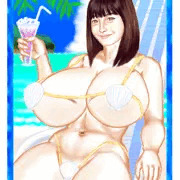告知　暑乳見舞い(R18)　画像販売中内容