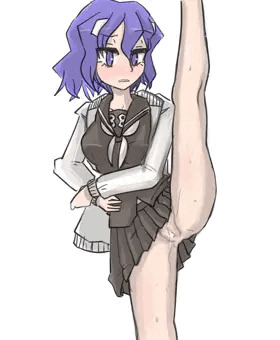 セーラー服娘足上げ絵