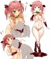 絞め技がうまくできないレスリング娘