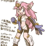 公式風ショコラ衣装断面図
