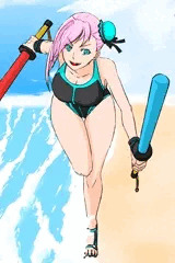 水着武蔵ちゃん練習。