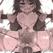 [Skeb] 拘束＋ピアス＋子宮脱＋卵管責め＋アナル異物挿入