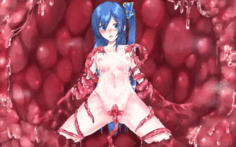 触手にもてあそばれる魔法少女