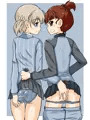 アキとミッコの尻