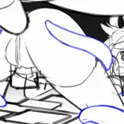 アクアのアナル（ラフアニメ）