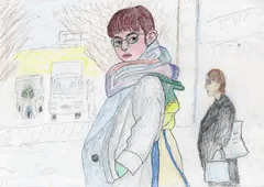 これは、女の子ですよ。眉毛濃いので男っぽくなっちゃいましたー。