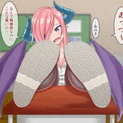 【サキュバス学園3】暑い教室にてその1