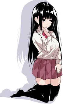 考えてる女の子
