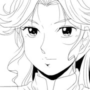 ボルテスV　岡めぐみ　モノクロ