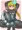 ぴっちりキミドリさんのふたなり射精